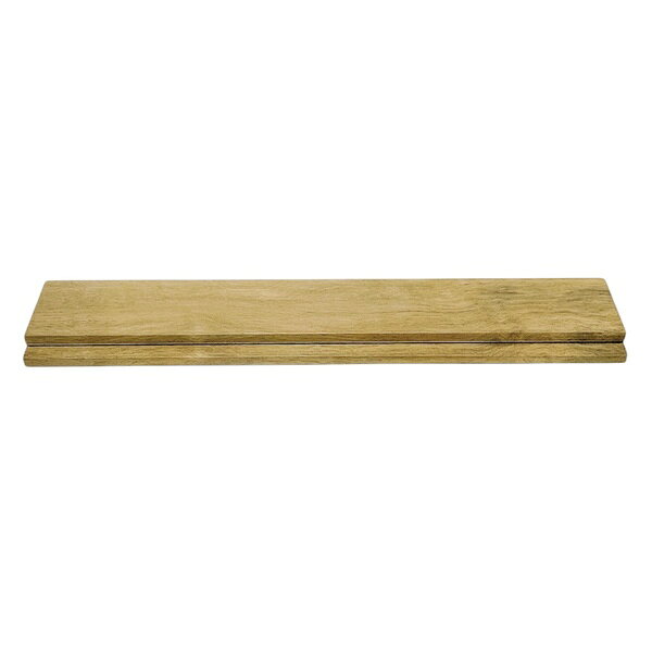 日用品卸問屋 火の鳥の玉日本　中華包丁用刃当て　柿・杢目材　260×50mm　　694038　202603｜アングル3