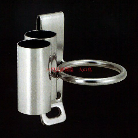 カクイ　工具ホルダー　細巾タイプ（クリップ式） [ハンマー・シノ・バール差し] No.3-2P-C　落下防止リング付き