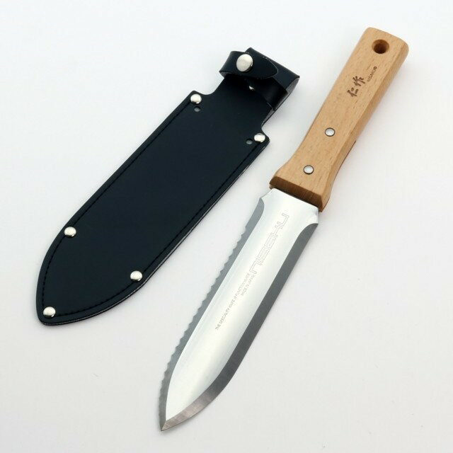 仁作 No.6500 レジャーナイフ ベーシック 合皮鞘付