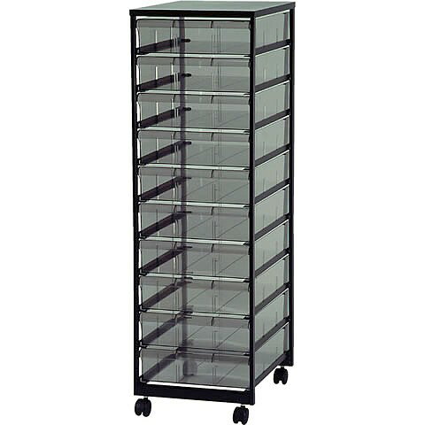 楽天日用品卸問屋　火の鳥【送料無料】（沖縄県を除く）【大型商品】フットワークエース　1000型　SV-3231　B4　10段　キャスター付