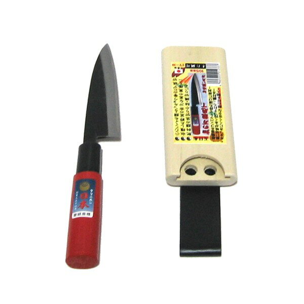 *玉日本　畑の万能包丁　手打鋼付　105mm　磁石付木鞘入　TY-30　　691235　202108 2