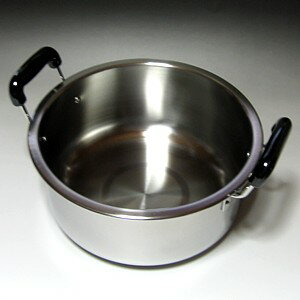 柄沢 ステンレス実用鍋 30cm 両手鍋の紹介画像3