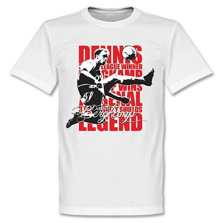 RE-TAKE(リテイク) デニス・ベルカンプ Legend Tシャツ(ホワイト)【サッカー サポーター グッズ Tシャ..