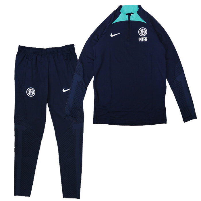 インテル 22-23 Dri-FIT Strike ドリルトップ＆KPパンツ 上下セット(ネイビー×ホワイト)【NIKE/ナイキ】【サッカー トレーニングウェア ジャージ】(DM2456-498&DM2527-498)【スポーツ ホビー】 【店頭受取対応商品】