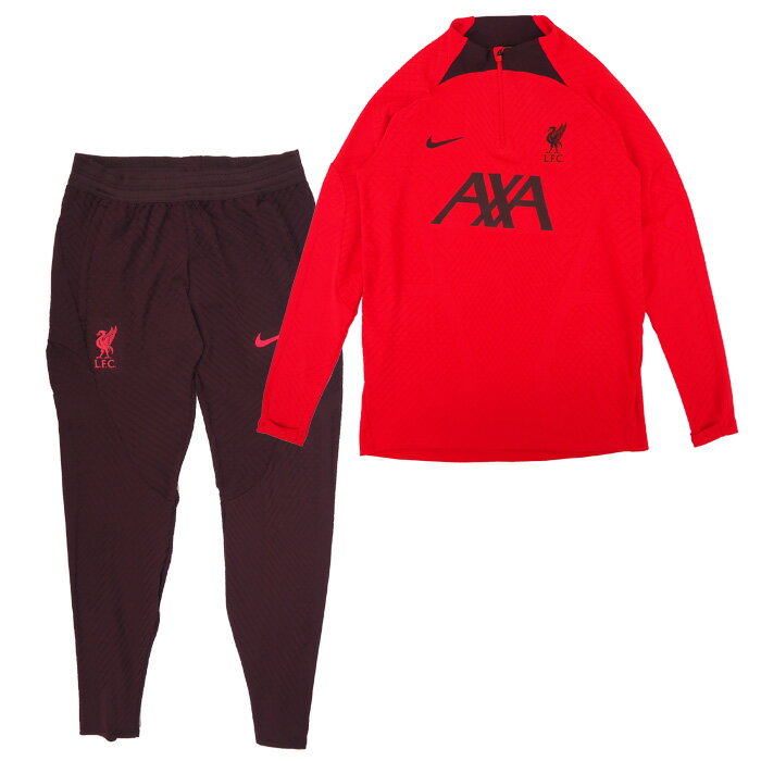 リバプール 22-23 Dri-FIT ADV Strike Elite ドリルトップ＆KPZパンツ KS 上下セット(ピンク×バーガンディ)【NIKE/ナイキ】【サッカー トレーニングウェア ジャージ】(DM2282-661&DM2293-652)【スポーツ ホビー】【店頭受取対応商品】