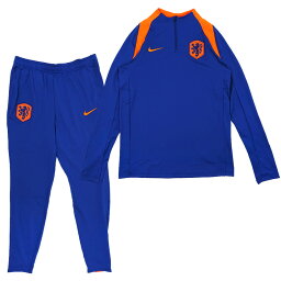 オランダ代表 2024 Dri-FIT Strike ドリルトップ＆KPZパンツ 上下セット(ブルー×オレンジ)【NIKE/ナイキ】【サッカー ウエア プラクティス シャツ パンツ】(FJ2997-455&FJ2284-455)【スポーツ ホビー】【店頭受取対応商品】