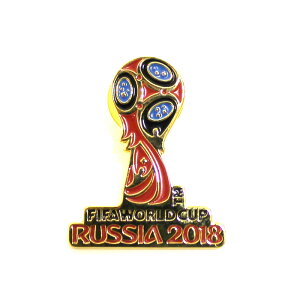 ★SALE★セール★2018FIFAワールドカップ(W杯)ロシア オフィシャル エンブレム ピンバッジ(カラー)【サッカー サポーター W杯 グッズ】(F18-MC-0454-A)【スポーツ ホビー】【店頭受取対応商品】