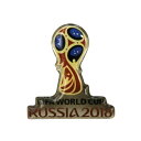 ★SALE★セール★2018FIFAワールドカップ(W杯)ロシア オフィシャル エンブレム ピンバッ ...