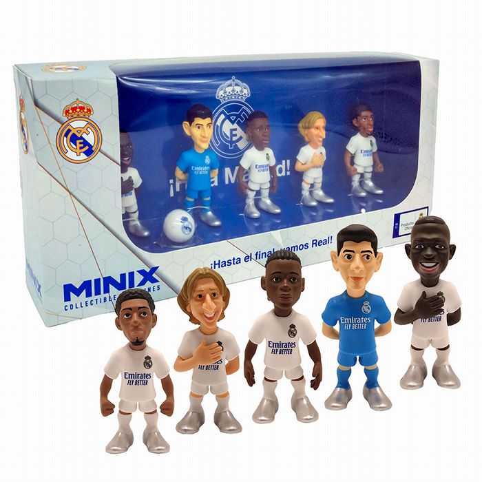 MINIX Figure Football Stars レアルマドリード 5体セット(7cm)【サッカー グッズ ミニックス フィギュア】【スポーツ ホビー】【店頭受取対応商品】