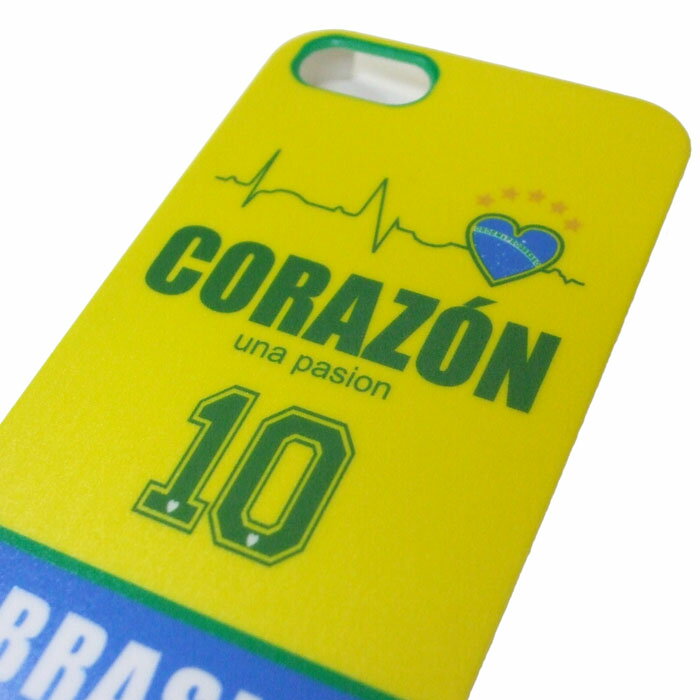 ★SALE★セール★CORAZON(コラソン)×ブラジル iPhone5/5sケース(カバー)【サッカー モバイル 携帯電話 アクセサリー ケース】(czaa001)【スポーツ ホビー】【店頭受取対応商品】