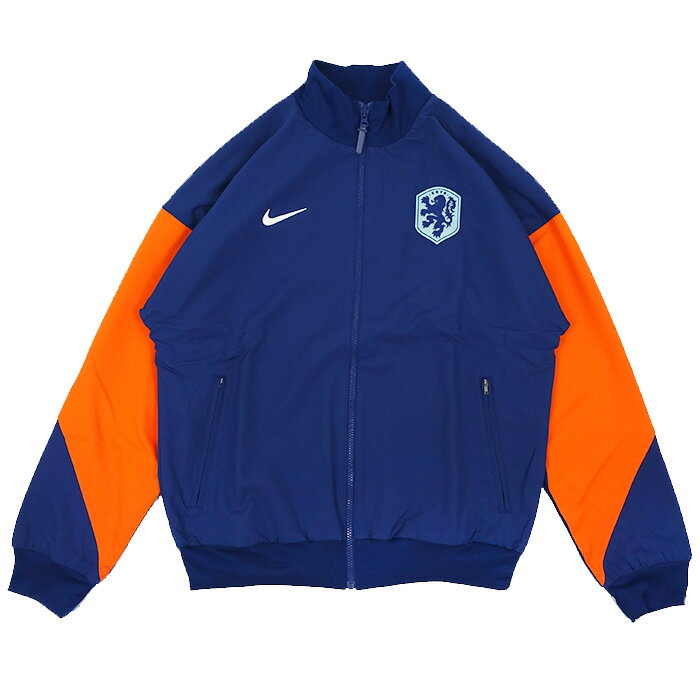 オランダ代表 2024 Dri-Fit Strike アンセムジャケット(ネイビー×オレンジ)【NIKE/ナイキ】【サッカー ウェア ジャージ】(FJ2908-492)【店頭受取対応商品】