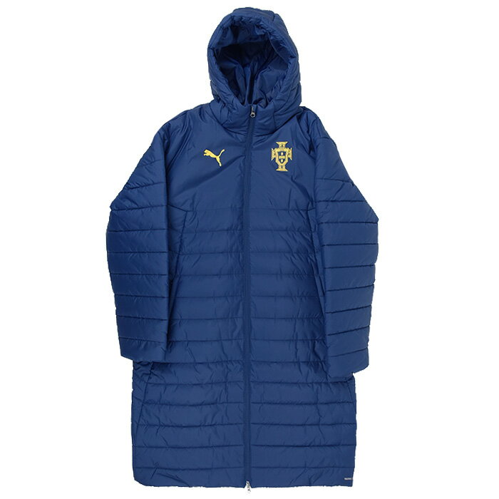 ポルトガル代表 2025 ベンチジャケット (ネイビー)【PUMA/プーマ】【サッカー ウェア ベンチコート】(779544-20)【店頭受取対応商品】