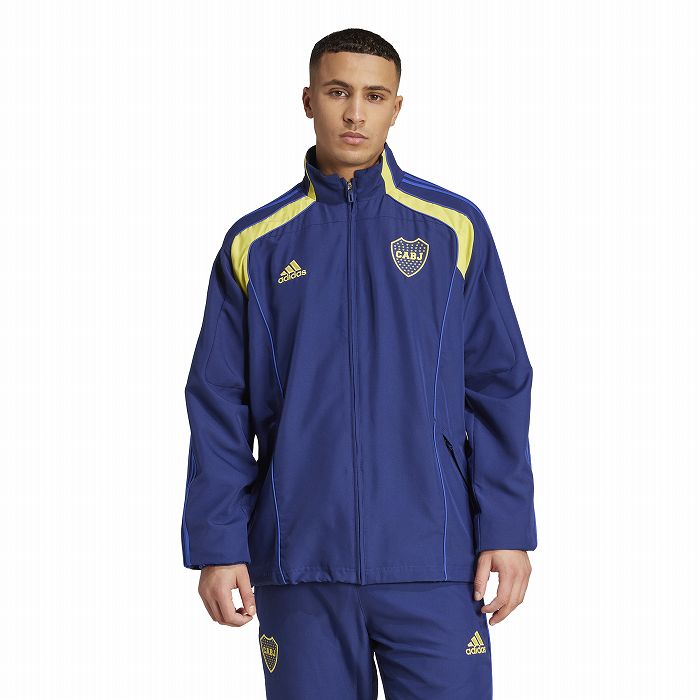 サッカーショップ fcFAのボカ・ジュニアーズ 24-25 URBAN PURIST トラックトップ(ネイビー)【adidas/アディダス】【サッカー ウエア ジャケット】(JF0416)【店頭受取対応商品】｜アングル2