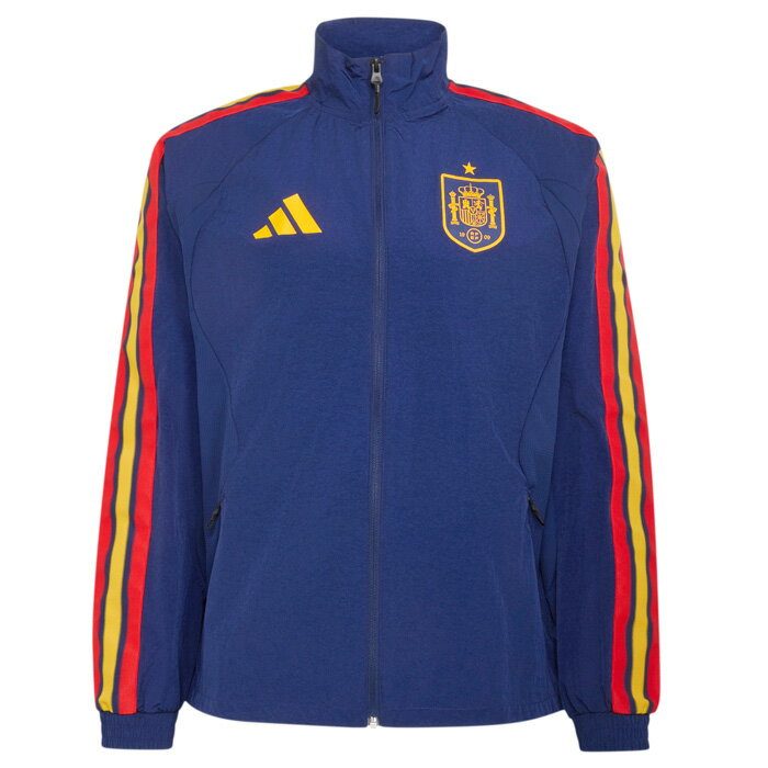 樂天商城 - スペイン代表 2026 ホーム アンセムジャケット(ネイビー)【adidas/アディダス】【サッカー ウエア ジャケット】(JZ2253)【店頭受取対応商品】