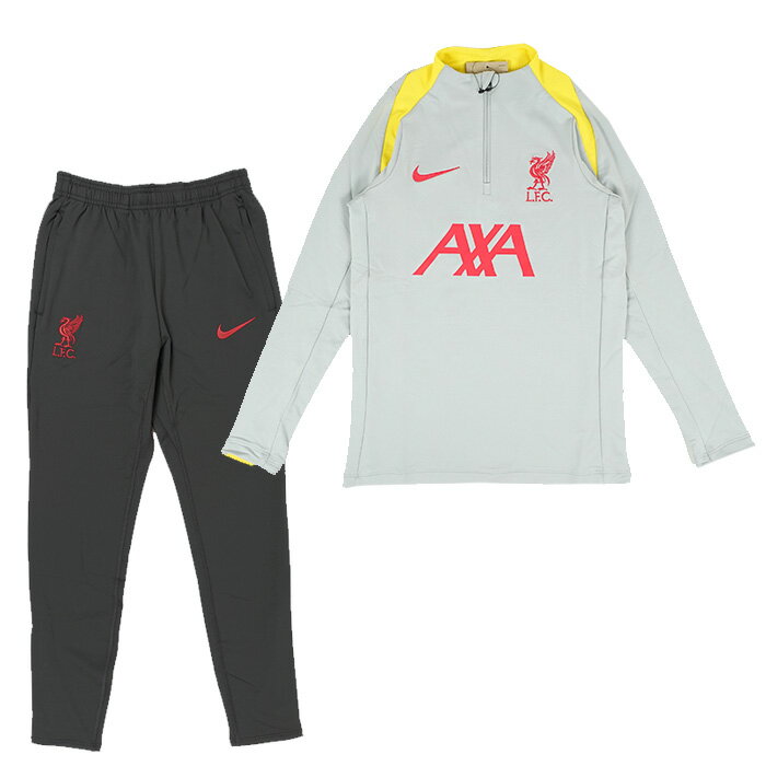 リバプール 24-25 Dri-FIT Strike ドリルトップ&KPZパンツ 上下セット ジュニア(グレー×ダークグレー)【NIKE/ナイキ】【サッカー キ...