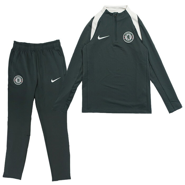 チェルシー 25-26 Dri-FIT Strike ドリルトップ&KPZパンツ 上下セット ジュニア (ダークグリーン)【NIKE/ナイキ】【サッカー トレー...