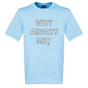RE-TAKE(リテイク) バロテッリ マンチェスターシティ Why Always Me？ Tシャツ(スカイ)【サッカー サポーター グッズ Tシャツ】【店頭受取対応商品】