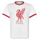 ★SALE★セール★RE-TAKE(リテイク) リバプール Y.N.W.A. リンガー Tシャツ(ホワイト)【サッカー サポーター グッズ Tシャツ】【店頭受取対応商品】