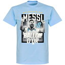 RE-TAKE(リテイク) リオネル・メッシ x8 Ballon D'Or 2023 バロンドール記念 Tシャツ(スカイ)(SKY-PNN-7012P)