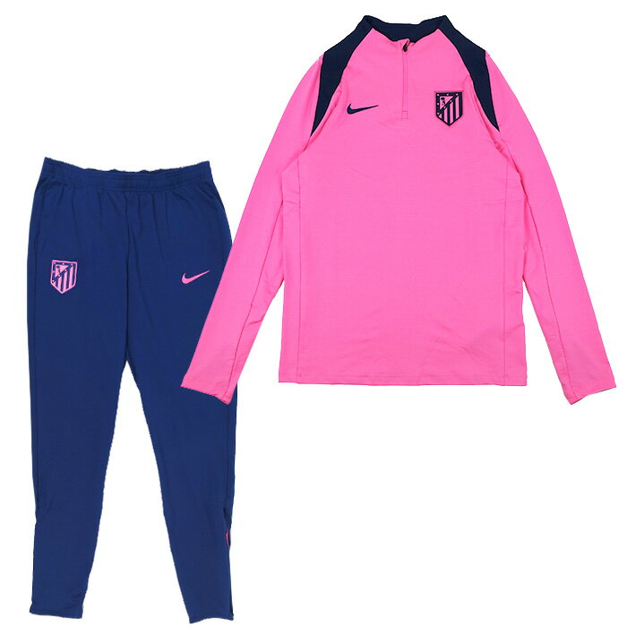 アトレチコマドリード 24-25 Dri-FIT Strike ドリルトップ&KPZ パンツ 上下セット(ピンク×ネイビー)【NIKE/ナイキ】【サッカー トレ...