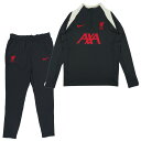 リバプール 24-25 Dri-FIT Strike ドリルトップ&パンツ KPZ 上下セット(ブラック×ブラック)【NIKE/ナイキ】【サッカー トレーニング...