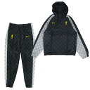 リバプール 24-25 CEフーデッドウーブントラックスーツ上下セット(ダークグレー×グレー)【NIKE/ナイキ】【サッカー ウインドブレーカー】(FZ3805...