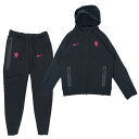 チェルシー 24-25 テックフリース フルジップ フーディー&ジョガーパンツ 上下セット(ブラック)【NIKE/ナイキ】【サッカー TECH PACK パーカ...