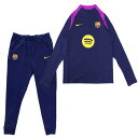 FCバルセロナ 25-26 Dri-FIT Strike ドリルトップ&KPパンツ 上下セット(ネイビー)【NIKE/ナイキ】【サッカー トレーニングウェア ジ...