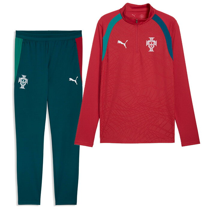 �|���g�K����\ 2026 1 4�W�b�v �g���[�j���O�g�b�v���p���c �㉺�Z�b�g(���b�h�~�l�C�r�[) PUMA �v�[�}  �T�b�J�[ �g���[�j���O�E�F�A (784772-16&784780-15) �X�����Ή����i 