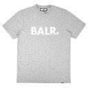 ●★SALE★セール★BALR.(ボーラー) BRAND STRAIGHT Tシャツ (グレー)【サッカー サポーター グッズ Tシャツ】(B1112.1048-010/GREY MELANGE)【店頭受取対応商品】