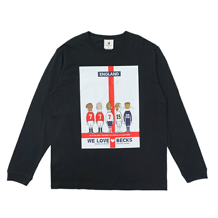 soccer junky(サッカージャンキー) WE LOVE BECKS ロングスリーブ Tシャツ(ブラック)【サッカー サポーター ウェア 長袖】(SJ24E85-2)【店頭受取対応商品】