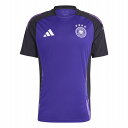 ドイツ代表 2024 トレーニングジャージー 半袖 (パープル×ブラック)【adidas/アディダス】【サッカー ウエア プラクティスシャツ】(IP8245)【...