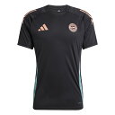 バイエルンミュンヘン 24-25 TIRO24 トレーニングジャージー半袖(ブラック)【adidas/アディダス】【サッカー ウエア プラクティスシャツ】(JI...