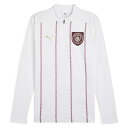 マンチェスターシティ 24-25 プレマッチ 1/4ジップトップ(ホワイト)【PUMA/プーマ】【サッカー サポーター トレーニングウェア プラクティス】(77...