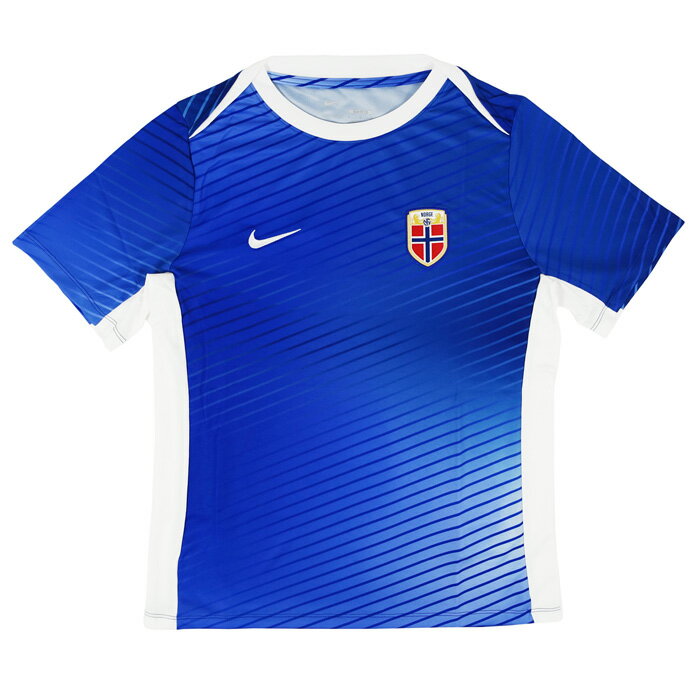 ★SALE★セール★ノルウェー代表 2024 ACDPR プレマッチトップ 半袖(ブルー×ホワイト)【NIKE/ナイキ】【サッカー ウエア プラクティス シャツ...