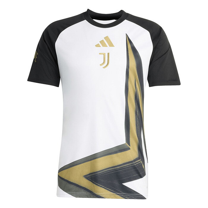 樂天商城 - ユベントス 25-26 プレマッチシャツ 半袖(ホワイト×ブラック)【adidas/アディダス】【サッカー ウエア プラクティスシャツ】(KG4511)【店頭受取対応商品】