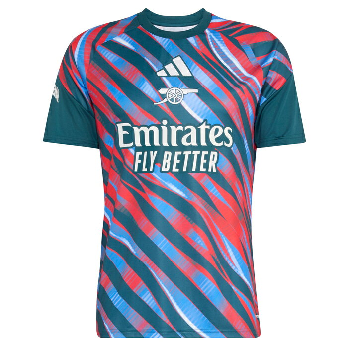 National Teams - アーセナル 26-27 プレマッチシャツ 半袖(グリーン×ブルー)【adidas/アディダス】【サッカー ウエア プラクティスシャツ】(KC0011)【店頭受取対応商品】
