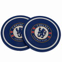 チェルシー オフィシャル シリコン コースター 2個セット【サッカー サポーター グッズ】【店頭受取対応商品】
