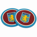 アストンビラ オフィシャル シリコン コースター 2個セット【サッカー サポーター グッズ】【店頭受取対応商品】