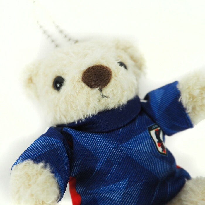 日本代表 2022 オフィシャル ユニフォーム ベア(S)キーチェーン【サッカー サポーター グッズ ぬいぐるみ クマ】(OO4-800)【店頭受取対応商品】通販セール サッカー 用品 セール