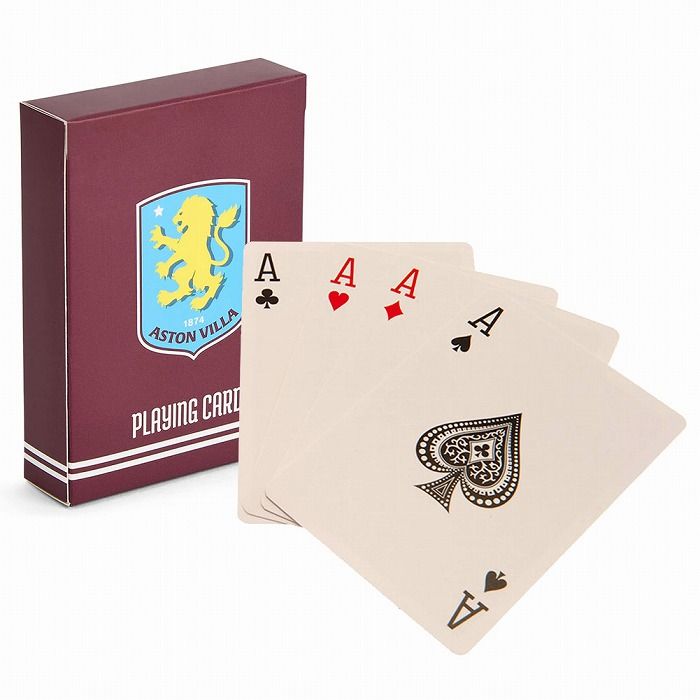 乐天商城 - アストンビラ オフィシャル トランプ ASTON VILLA【サッカー カードゲーム グッズ】【店頭受取対応商品】