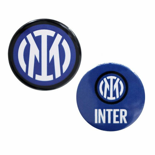 インテル オフィシャル ボタン缶バッジ 2個セット【サッカー サポーター グッズ】(IN1002)【店頭受取対応商品】 インテル オフィシャル ボタン缶バッジ 2個セット【サッカー サポーター グッズ】(IN1002)【店頭受取対応商品】