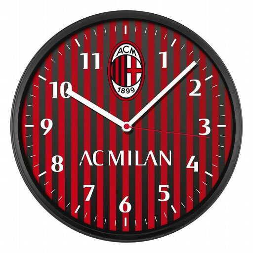 ACミラン オフィシャル 壁掛け時計【サッカー サポーター グッズ】(MI.00875MI1)【店頭受取対応商品】 ACミラン オフィシャル 壁掛け時計【サッカー サポーター グッズ】(MI.00875MI1)【店頭受取対応商品】