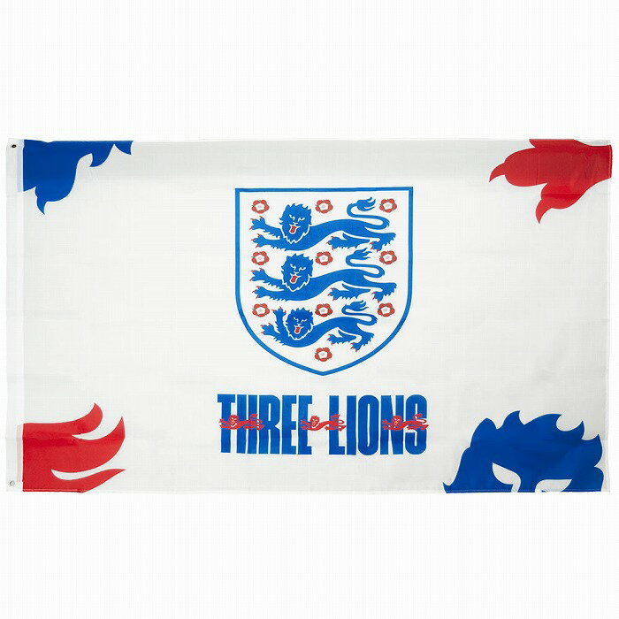 イングランド代表 オフィシャル ラージフラッグ 3 Lions【サッカー サポーター グ...