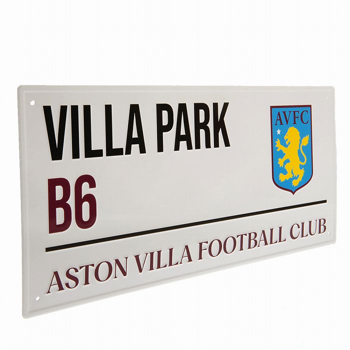 サポーターグッズ アストンビラ オフィシャル ストリートサイン VILLA PARK【サッカー サポーター グッズ】【店頭受取対応商品】