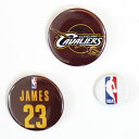 ★SALE★セール★クリーブランド・キャバリアーズ オフィシャル No.23 レブロン・ジェームズ 缶バッジ(3個セット)【NBA バスケットボール グッズ 雑...