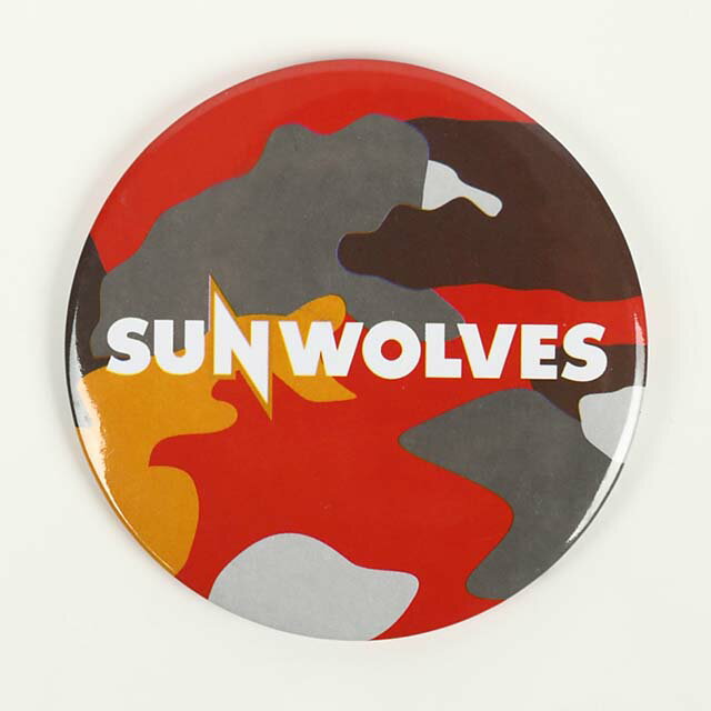 ★SALE★セール★SUNWOLVES(サンウルブズ) オフィシャル 缶バッジ(迷彩)【ラグビー グッズ 雑貨】(SWKB001..