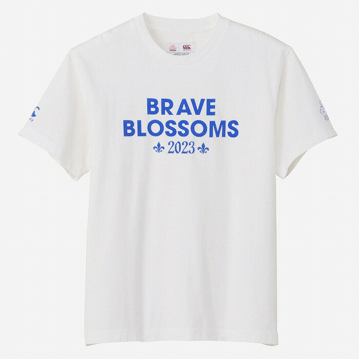 ★SALE★セール★ラグビー 日本代表 スペクテイター Tシャツ 半袖 BRAVE BLOSSOMS 2023(ホワイト)【canterbury/カンタベリー】【ラグビーW杯 ウェア】(RA33778-10)【店頭受取対応商品】