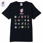 ★SALE★セール★ラグビーワールドカップ2023 フランス オフィシャル 20 UNIONS COLLECTION Tシャツ 半袖(ネイビー)【RUGBY WORLDCUP FRANCE 2023】(RWC53176～RWC53180)【店頭受取対応商品】