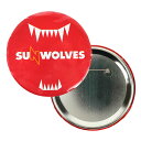 ★SALE★セール★SUNWOLVES(サンウルブズ) オフィシャル 缶バッジ(レッド)【ラグビー グッズ 雑貨】(SWKB002RD)【店頭受取対応商品】